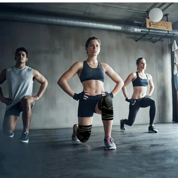 Unisex Copper Knee Braces with Strap for Knee Pain(2 Pack), Knee Compression - Picture 5 of 5